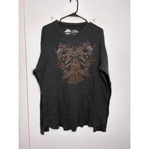 Stranded Shirt Mens Extra Large Long Sleeve Thermal Goth Grunge Retro Y2K
